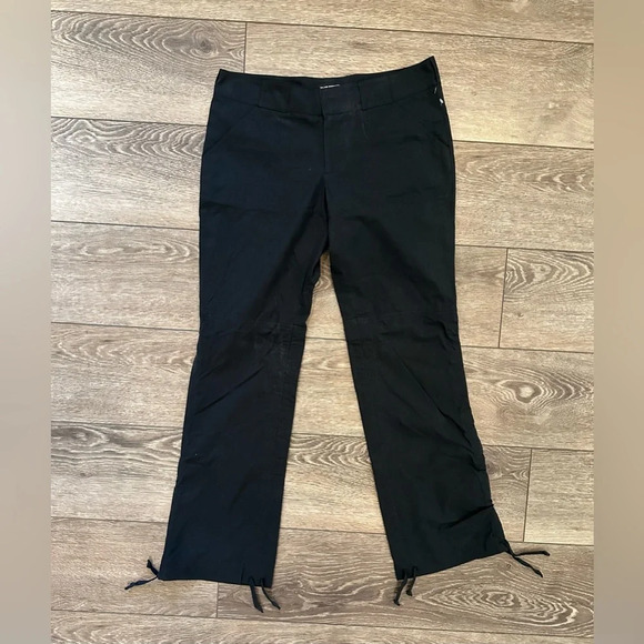 Club Monaco Black Casual Women’s  Pants Dressy Tie Ankle SZ 8 - Picture 1 of 4